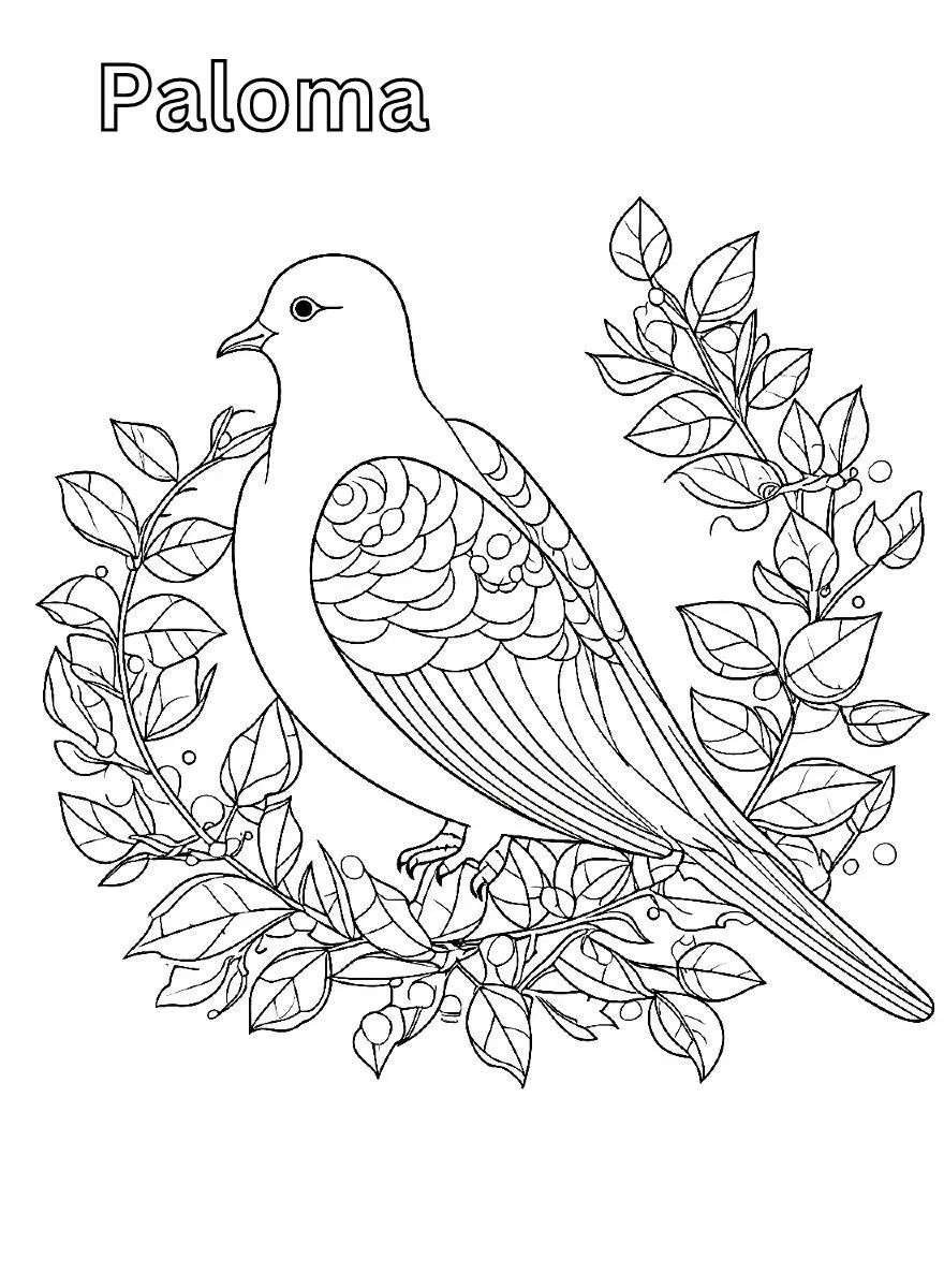 Dibujos para colorear e imprimir Dove