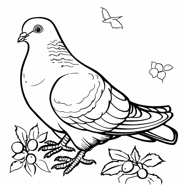 Dibujos para colorear e imprimir Dove