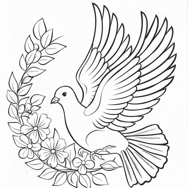 Dibujos para colorear e imprimir Dove