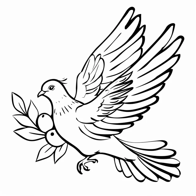 Dibujos para colorear e imprimir Dove