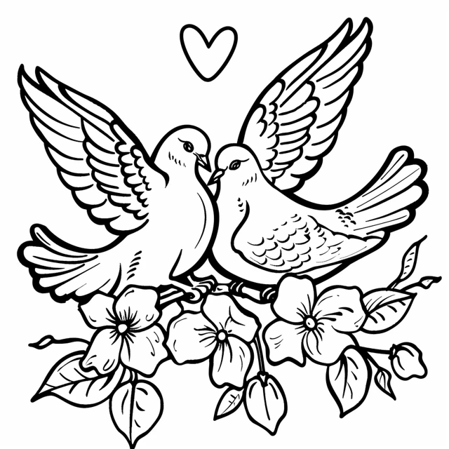 Dibujos para colorear e imprimir Dove