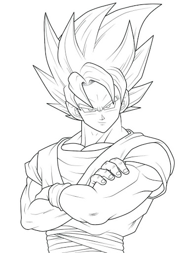 Dibujos para colorear e imprimir Dragon Ball Z