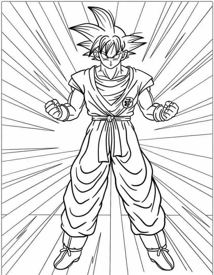 Dibujos para colorear e imprimir Dragon Ball Z