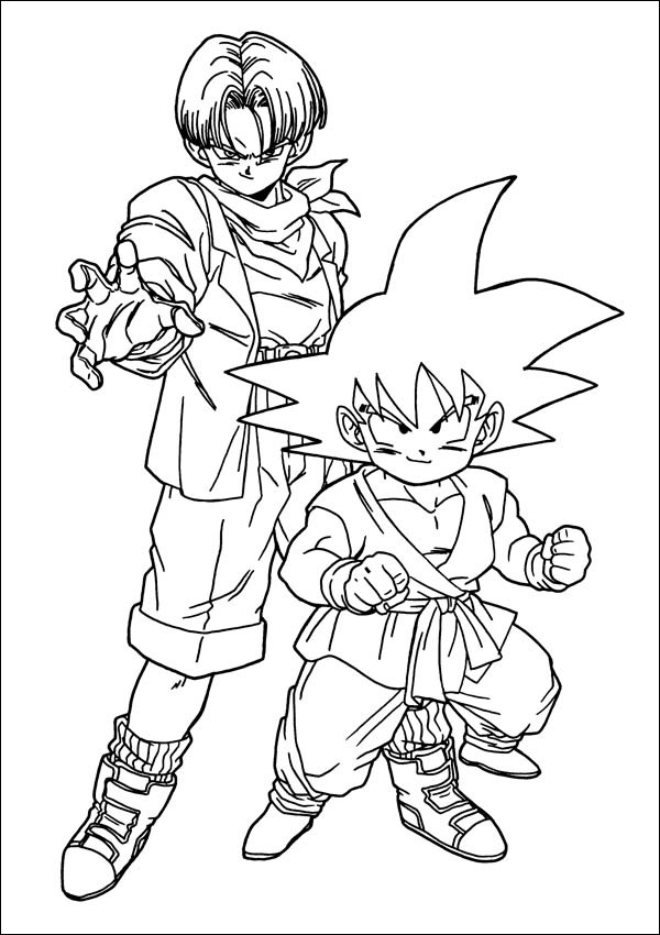 Dibujos para colorear e imprimir Dragon Ball Z