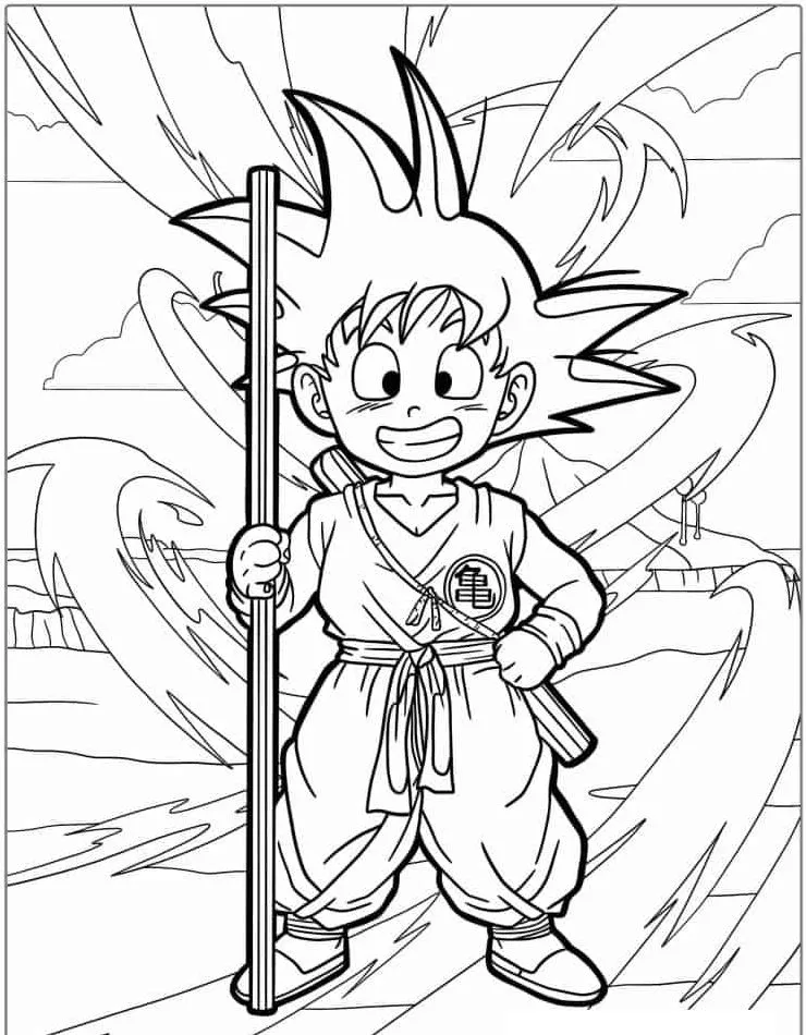 Dibujos para colorear e imprimir Dragon Ball Z