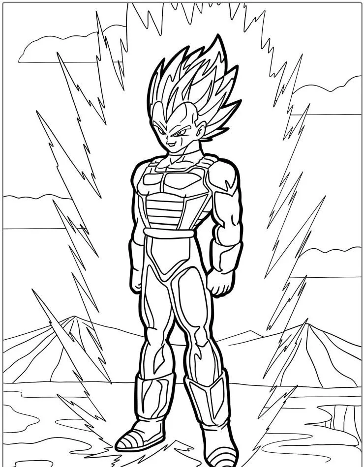 Dibujos para colorear e imprimir Dragon Ball Z