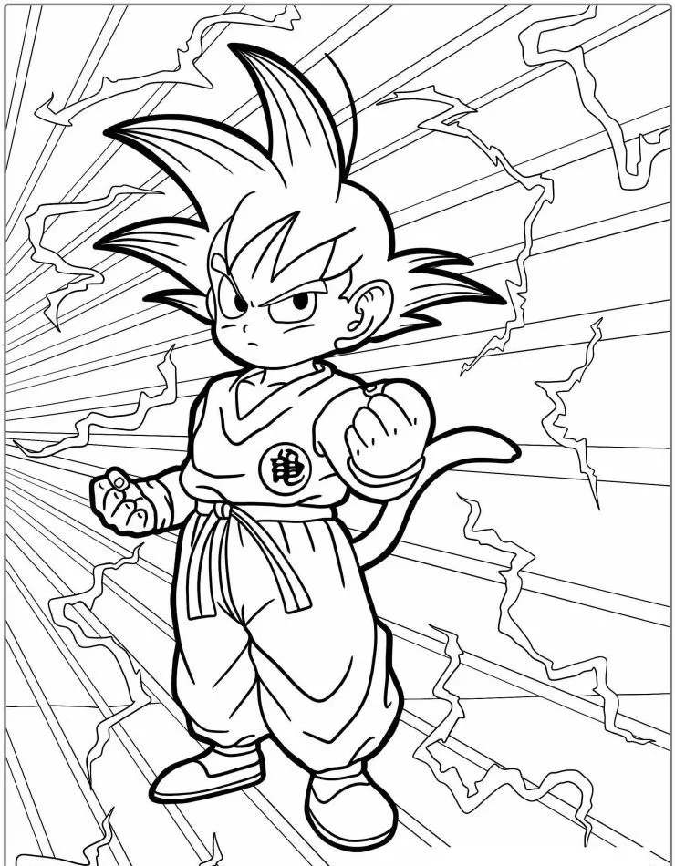 Dibujos para colorear e imprimir Dragon Ball Z