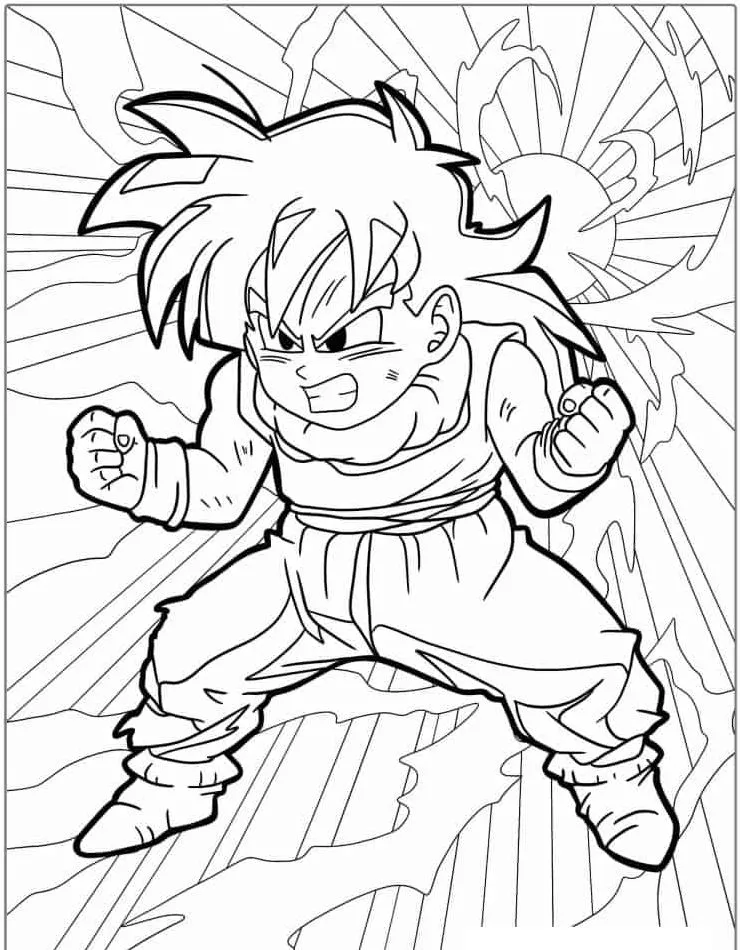 Dibujos para colorear e imprimir Dragon Ball Z