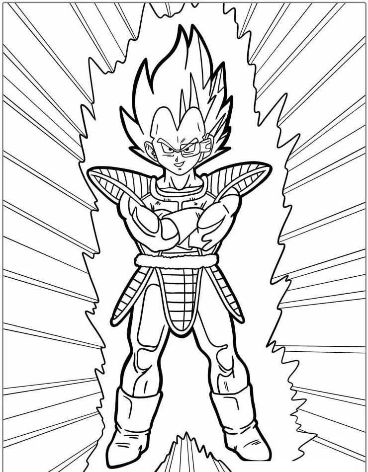 Dibujos para colorear e imprimir Dragon Ball Z