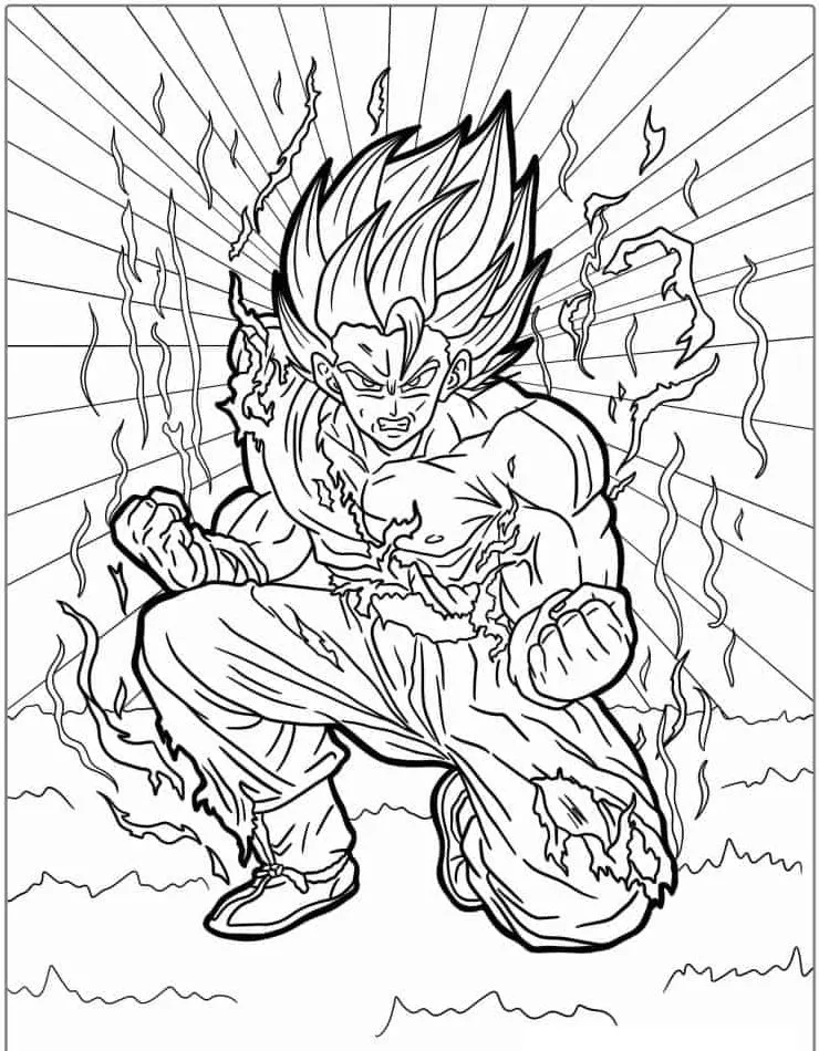 Dibujos para colorear e imprimir Dragon Ball Z