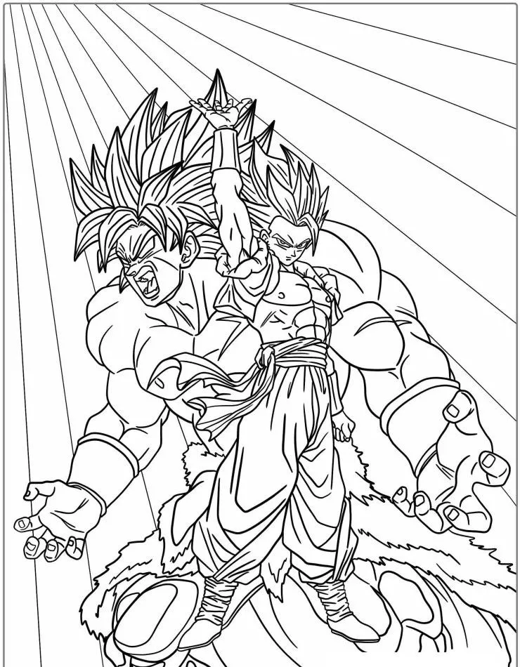 Dibujos para colorear e imprimir Dragon Ball Z