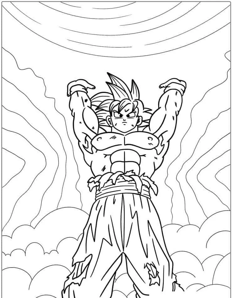 Dibujos para colorear e imprimir Dragon Ball Z