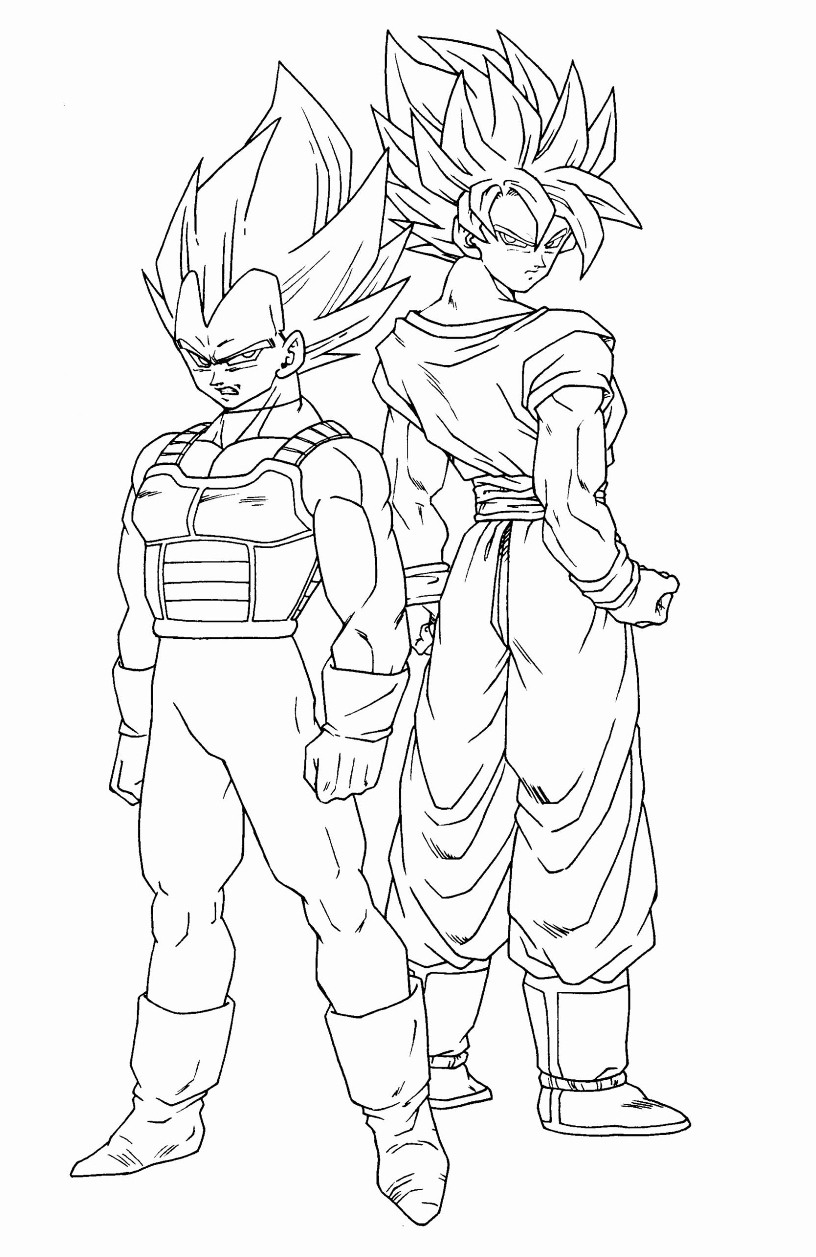 Dibujos para colorear e imprimir Dragon Ball Z