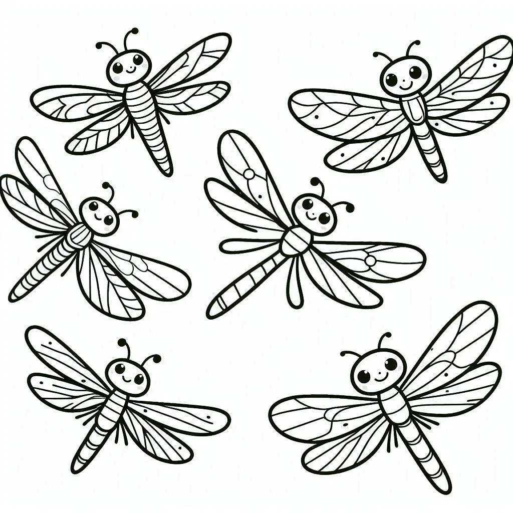 Dibujos para colorear e imprimir Dragonfly