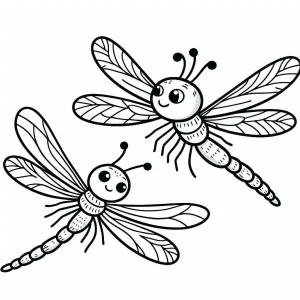 Dragonfly coloring pages 10