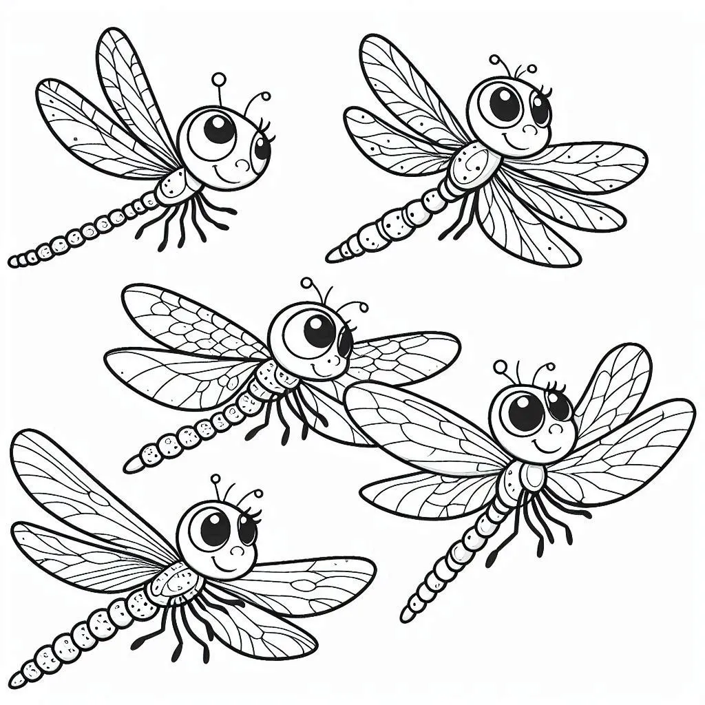 Dibujos para colorear e imprimir Dragonfly