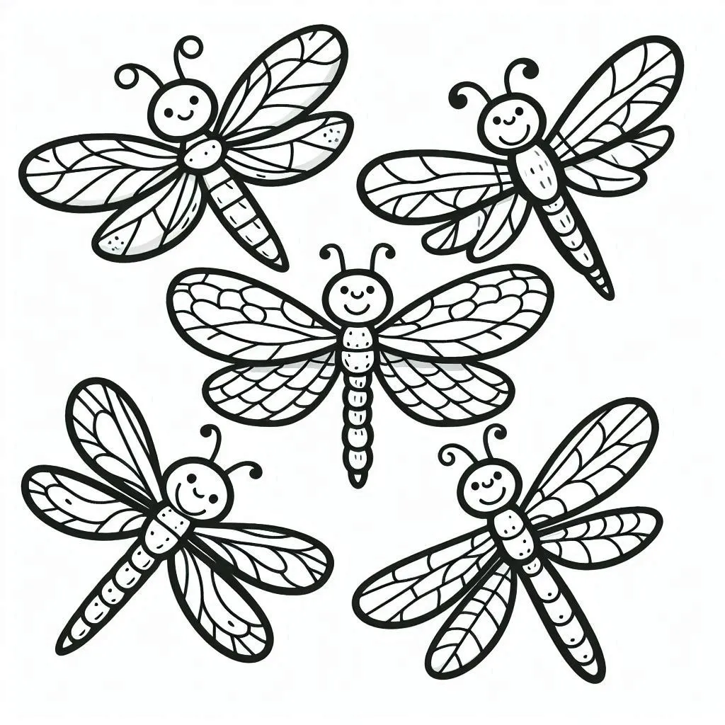 Dibujos para colorear e imprimir Dragonfly