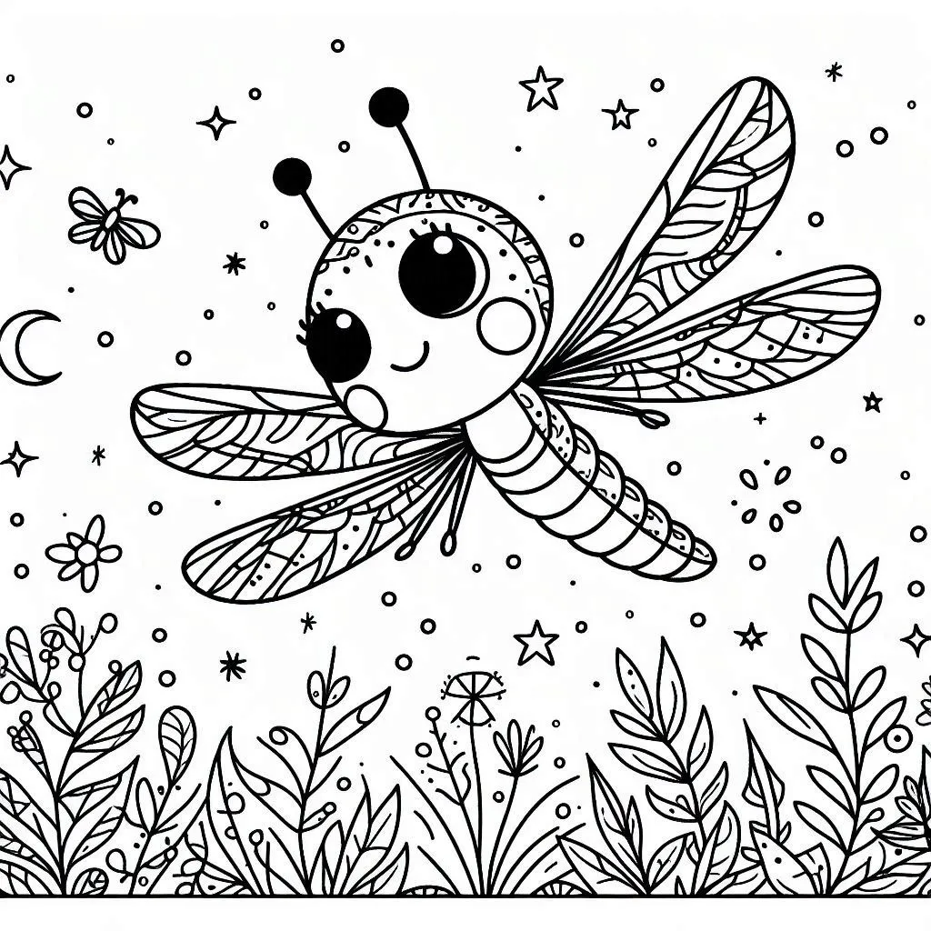 Dibujos para colorear e imprimir Dragonfly