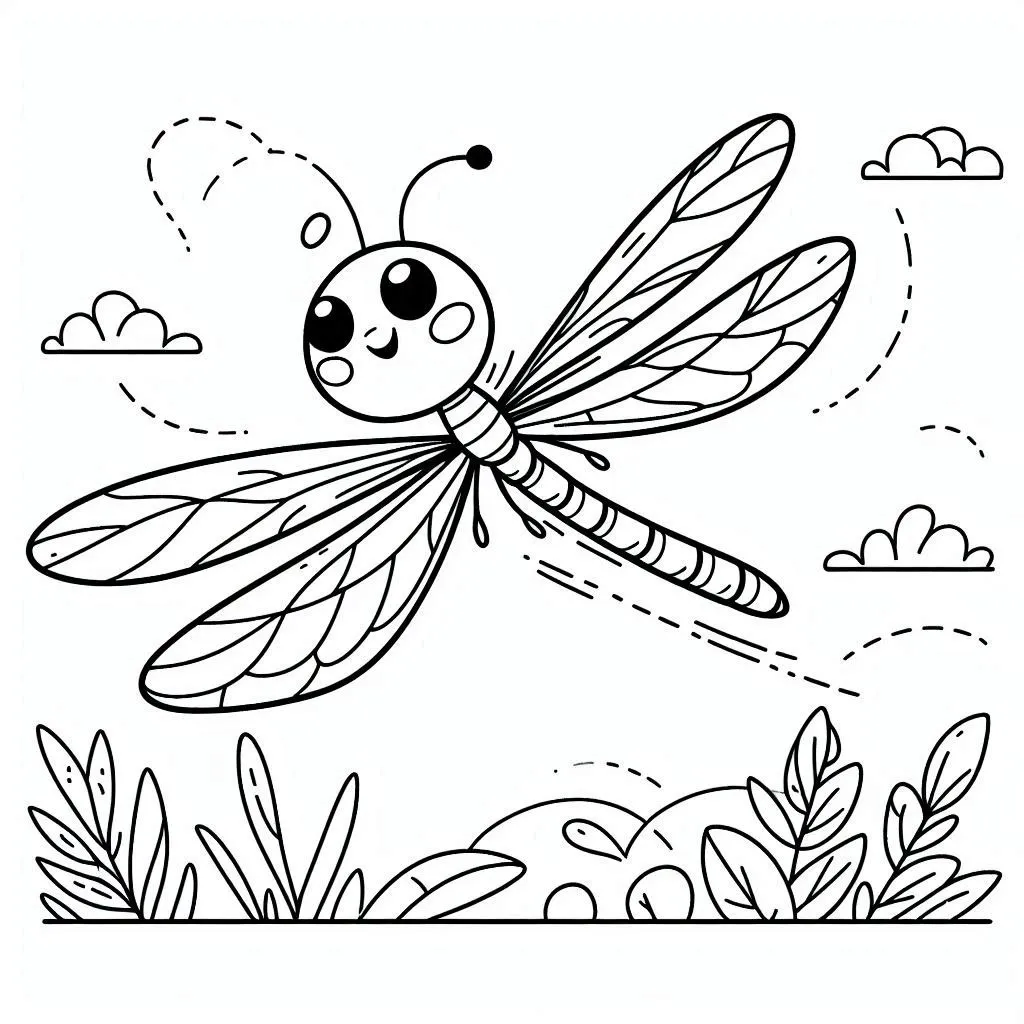 Dibujos para colorear e imprimir Dragonfly