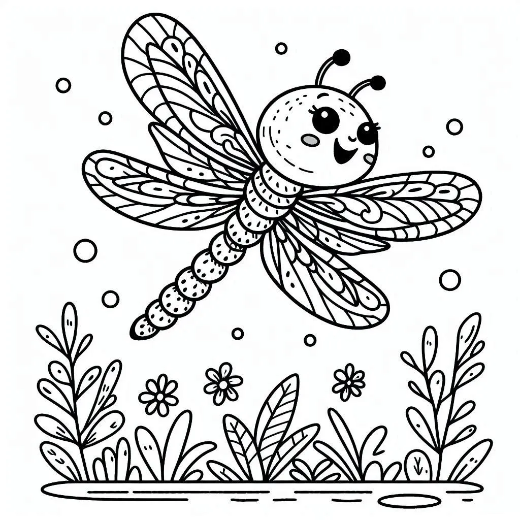 Dibujos para colorear e imprimir Dragonfly