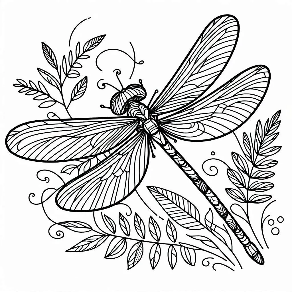 Dibujos para colorear e imprimir Dragonfly