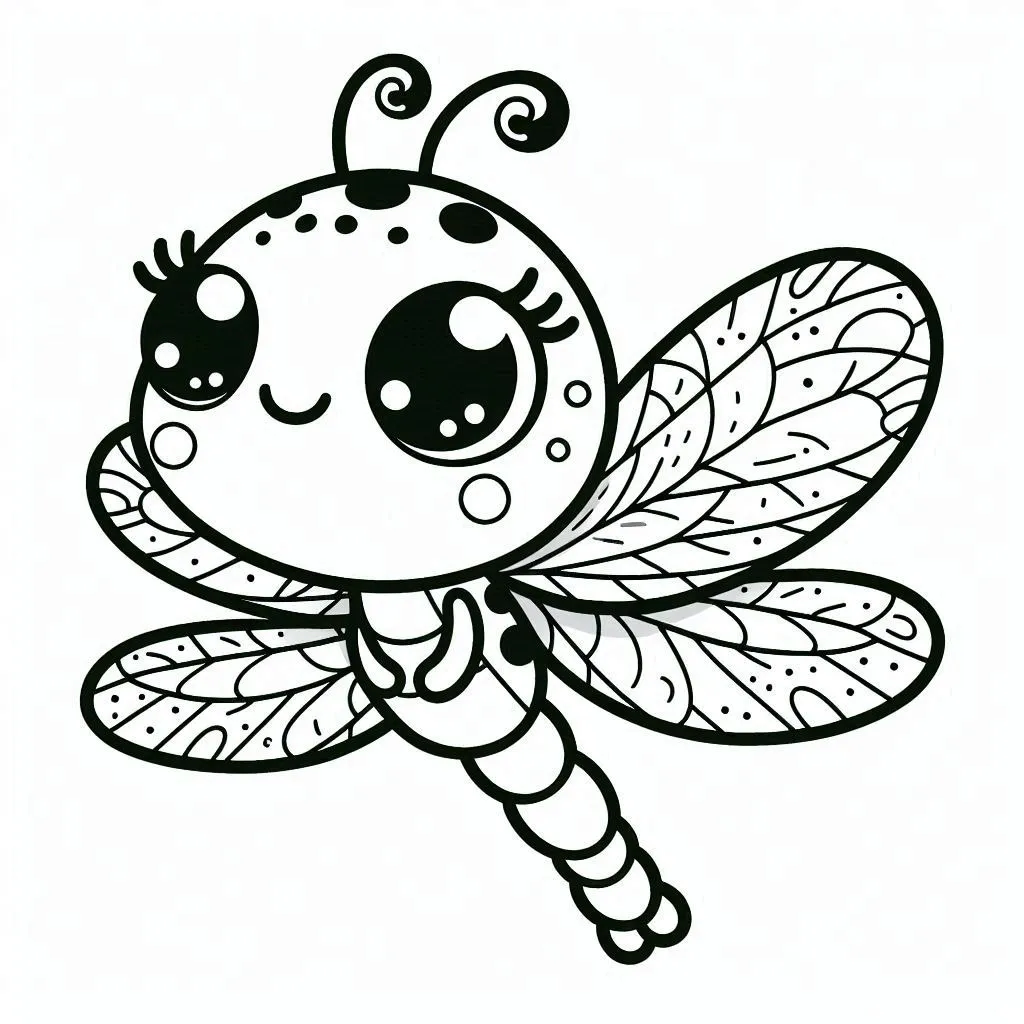 Dibujos para colorear e imprimir Dragonfly