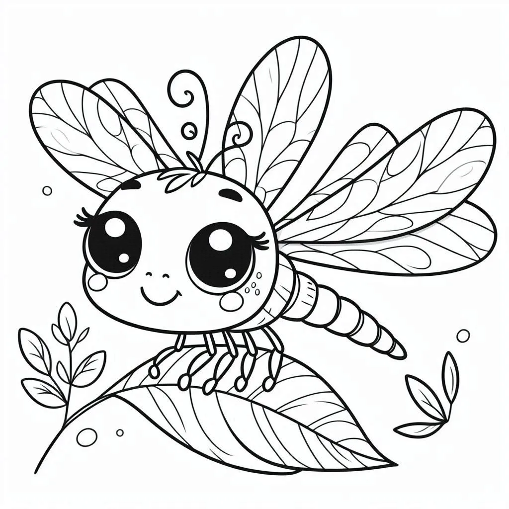 Dibujos para colorear e imprimir Dragonfly