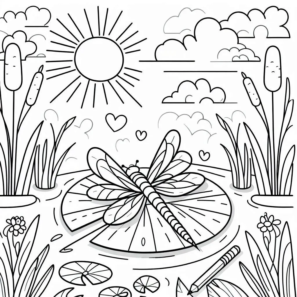 Dibujos para colorear e imprimir Dragonfly