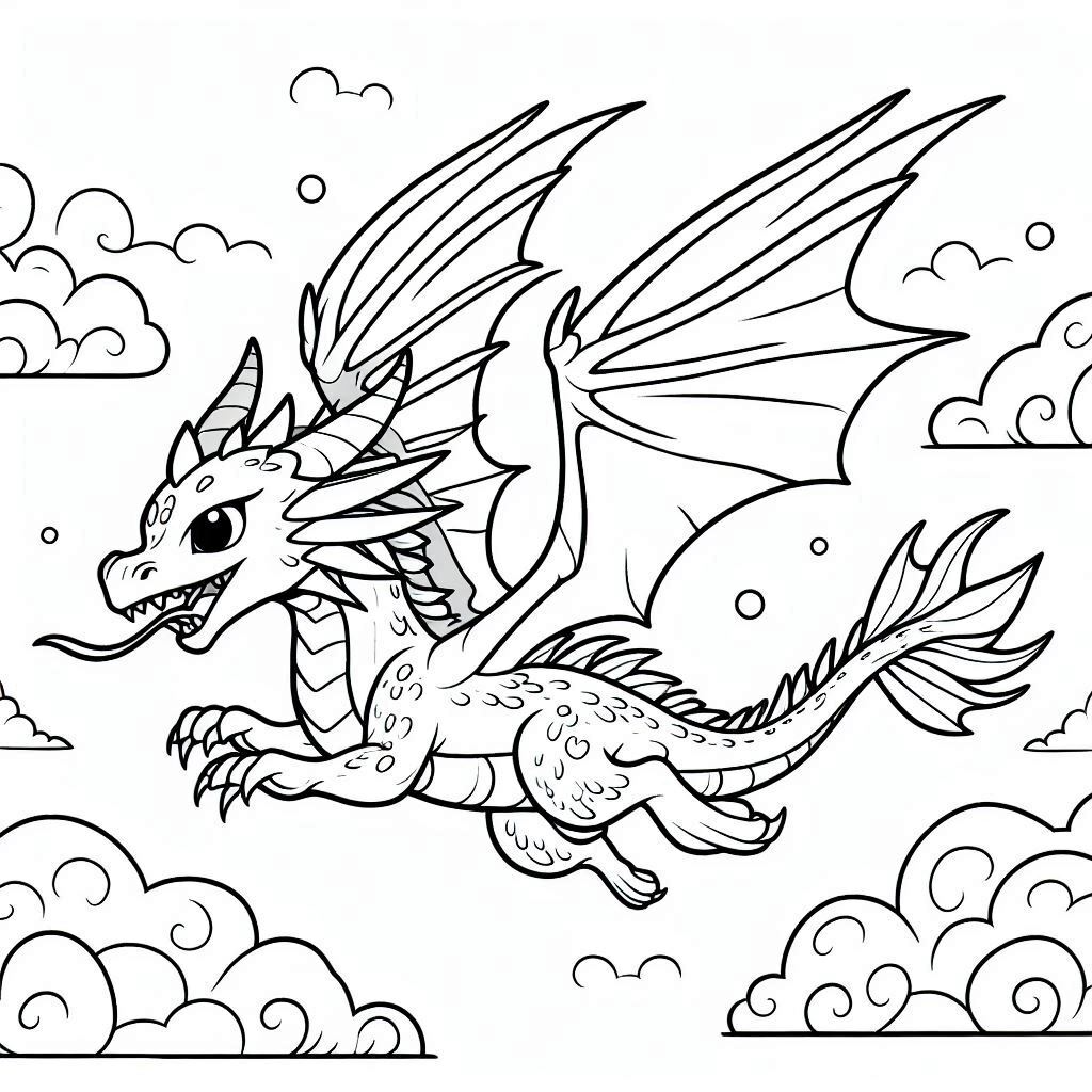 Dibujos para colorear e imprimir Dragons