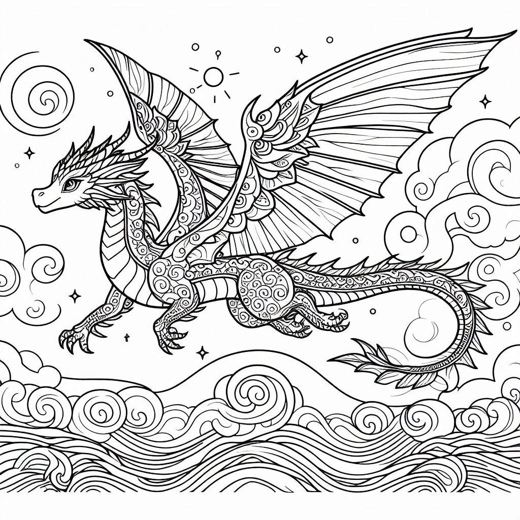 Dibujos para colorear e imprimir Dragons