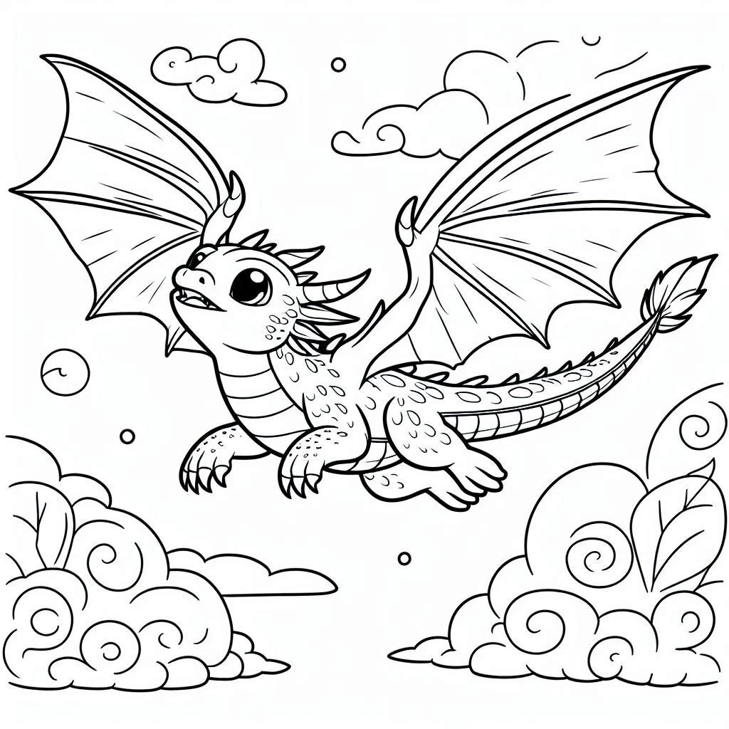 Dibujos para colorear e imprimir Dragons