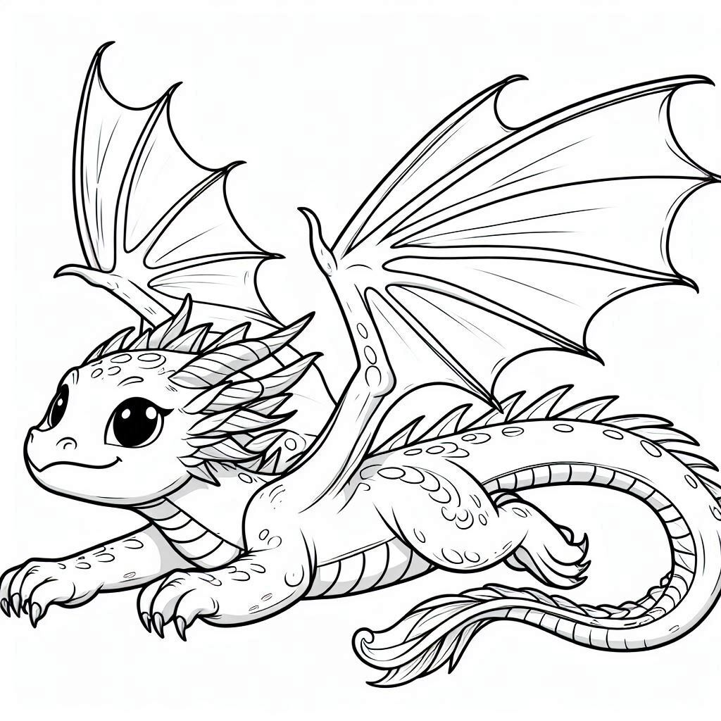 Dibujos para colorear e imprimir Dragons