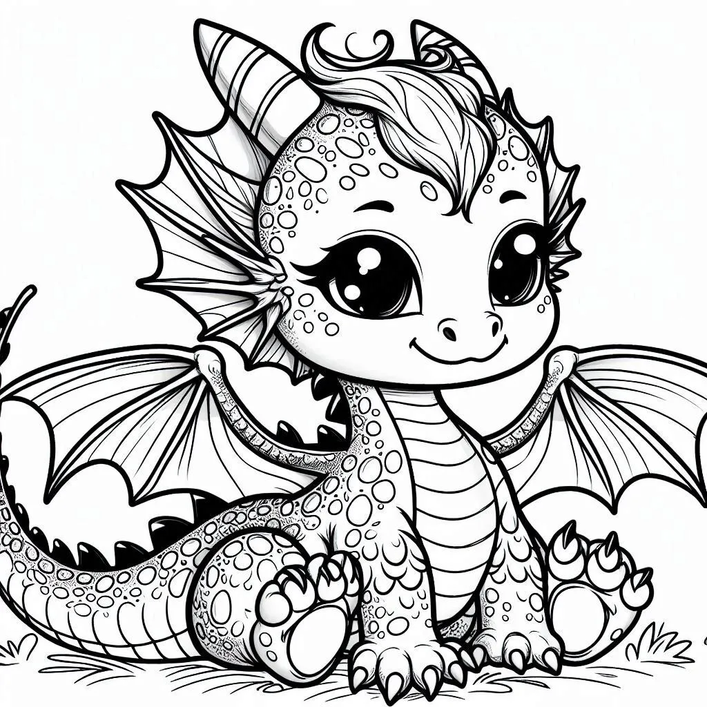 Dibujos para colorear e imprimir Dragons