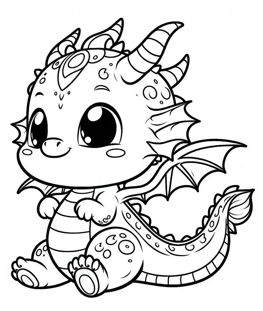 Dibujos para colorear e imprimir Dragons