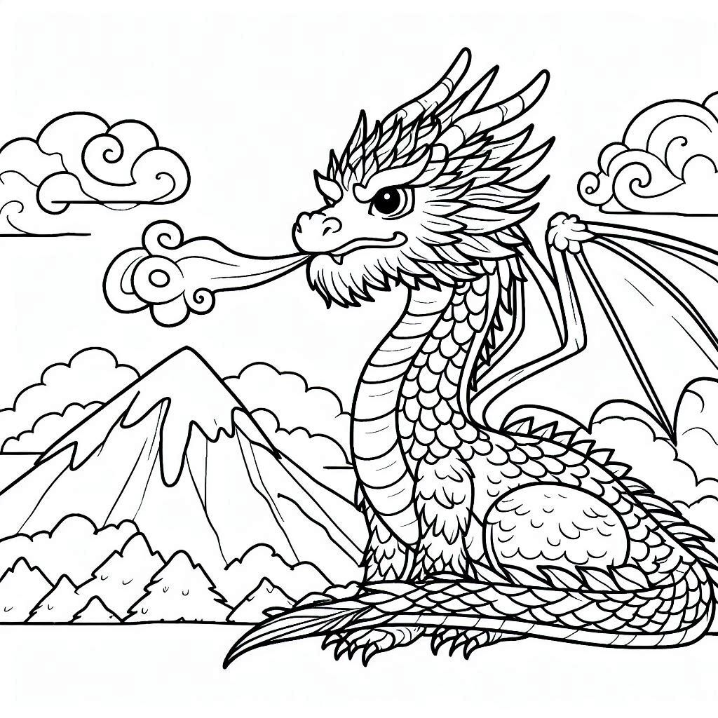 Dibujos para colorear e imprimir Dragons