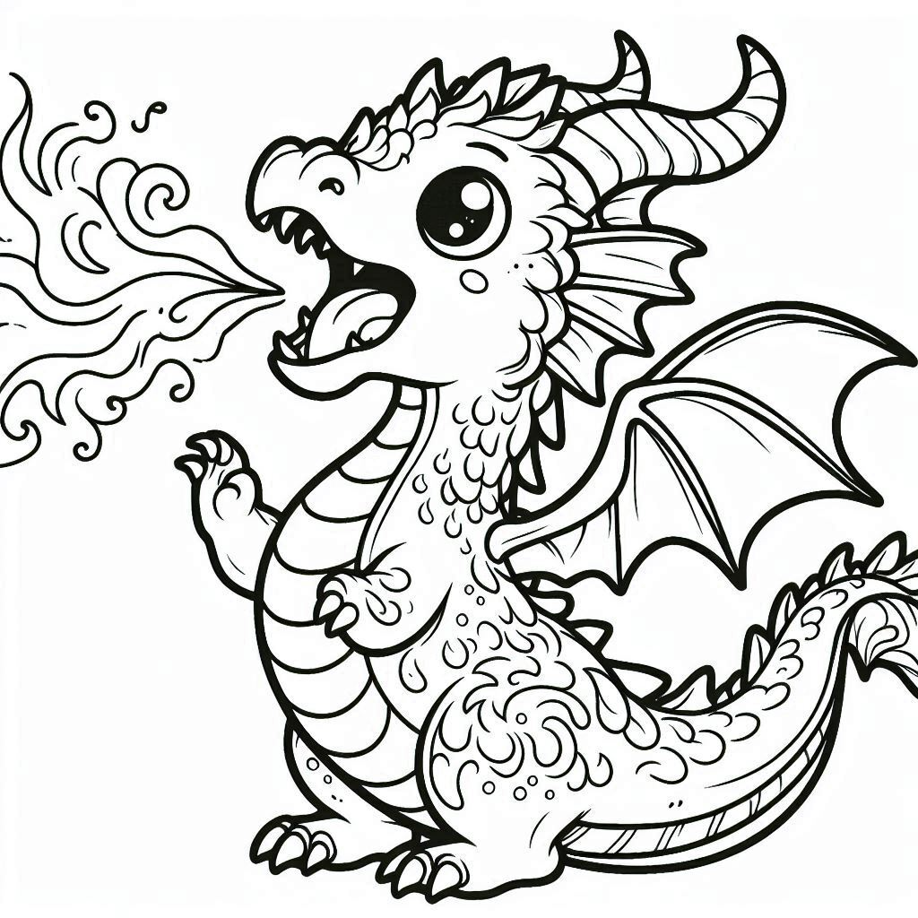 Dibujos para colorear e imprimir Dragons