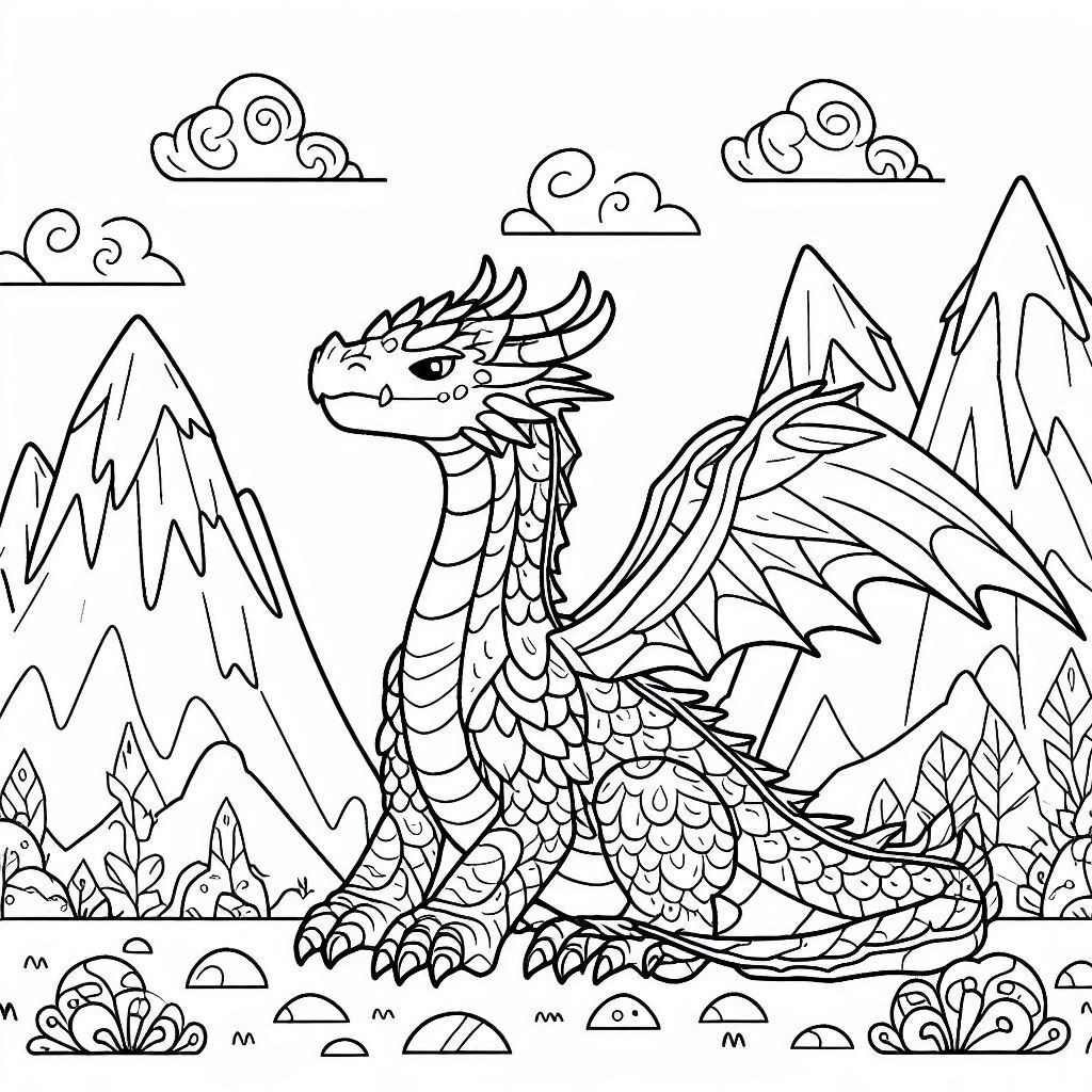 Dibujos para colorear e imprimir Dragons