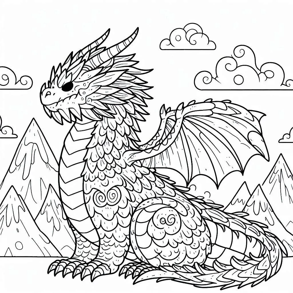 Dibujos para colorear e imprimir Dragons