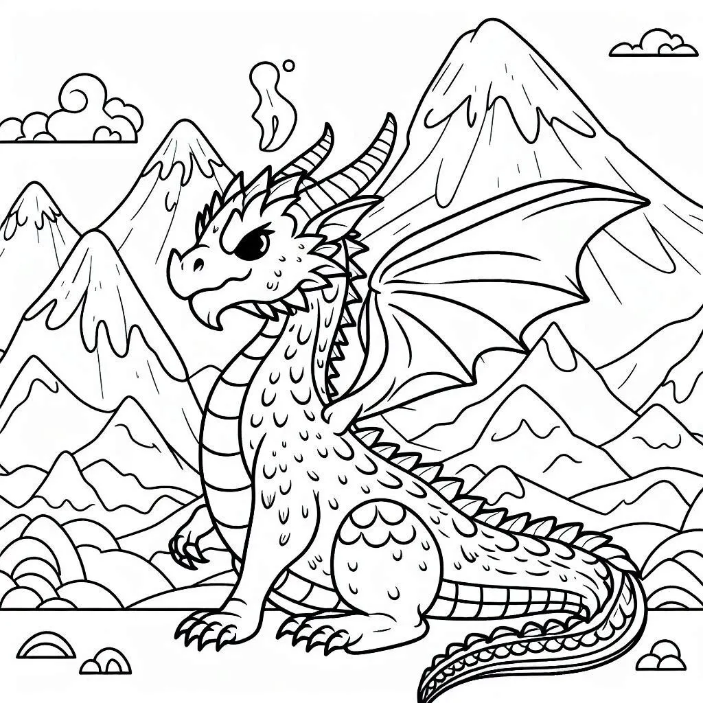 Dibujos para colorear e imprimir Dragons