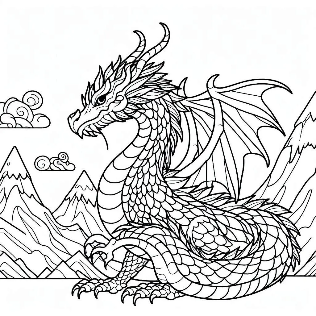 Dibujos para colorear e imprimir Dragons