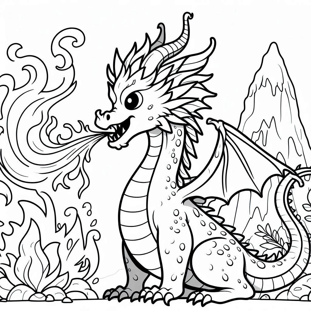 Dibujos para colorear e imprimir Dragons