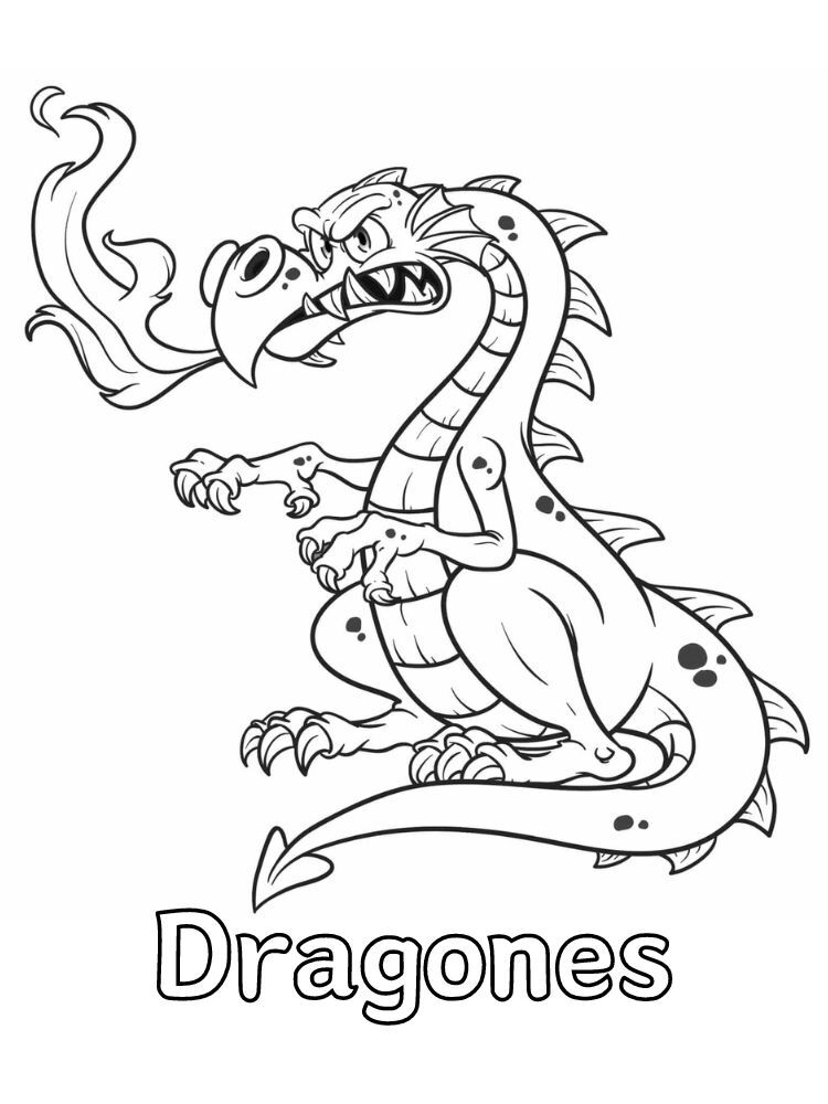 Dibujos para colorear e imprimir Dragons