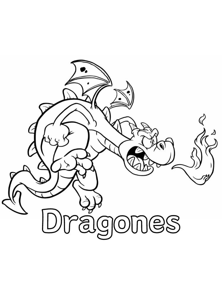 Dibujos para colorear e imprimir Dragons