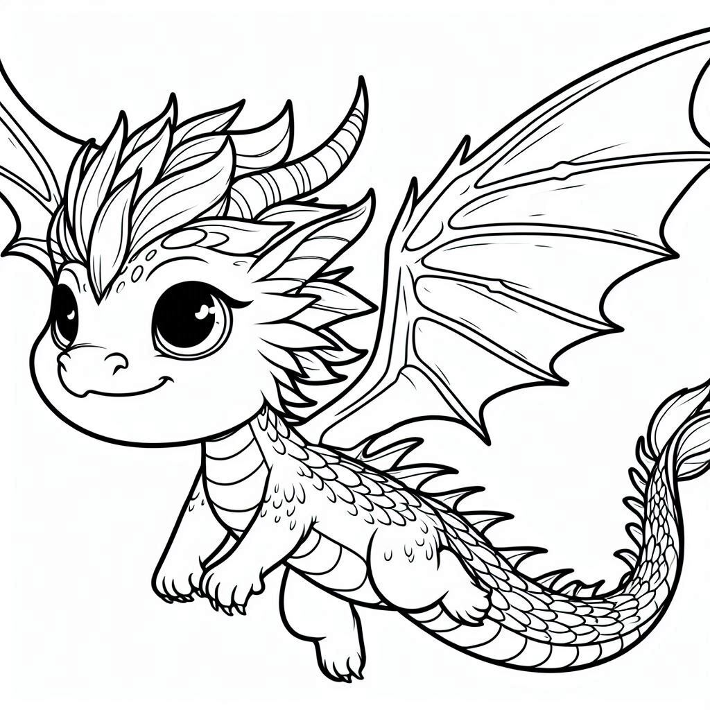 Dibujos para colorear e imprimir Dragons