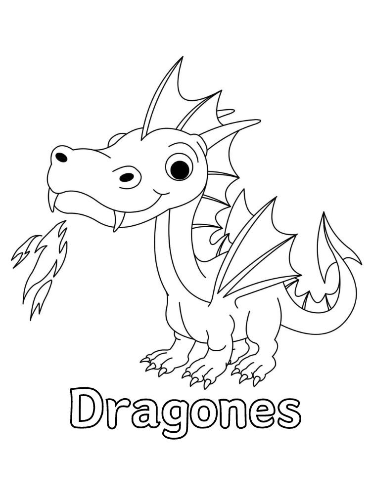 Dibujos para colorear e imprimir Dragons