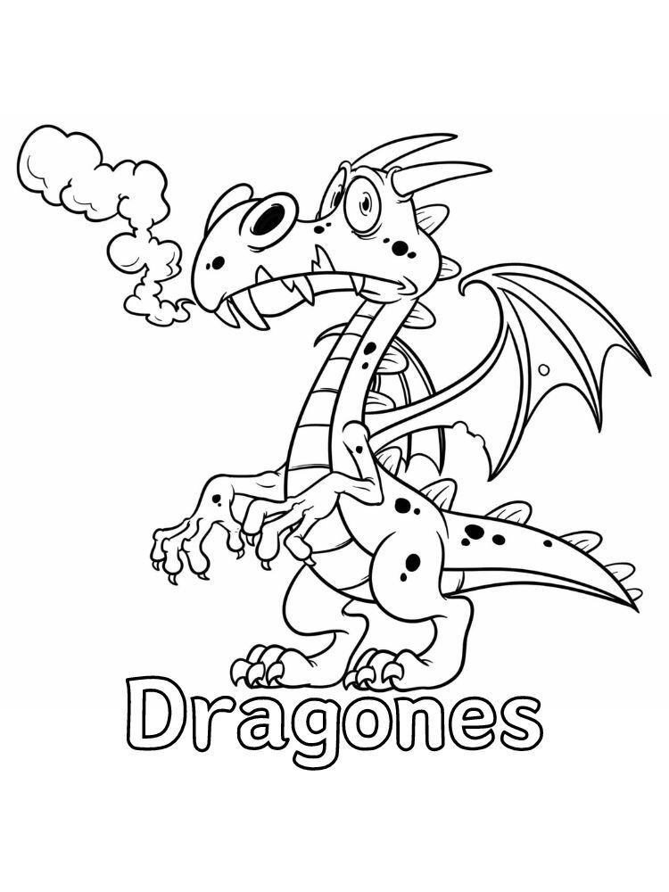 Dibujos para colorear e imprimir Dragons