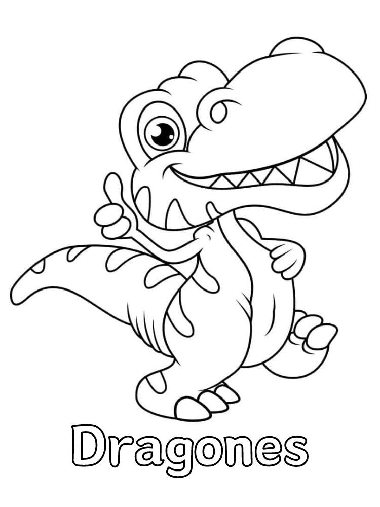 Dibujos para colorear e imprimir Dragons