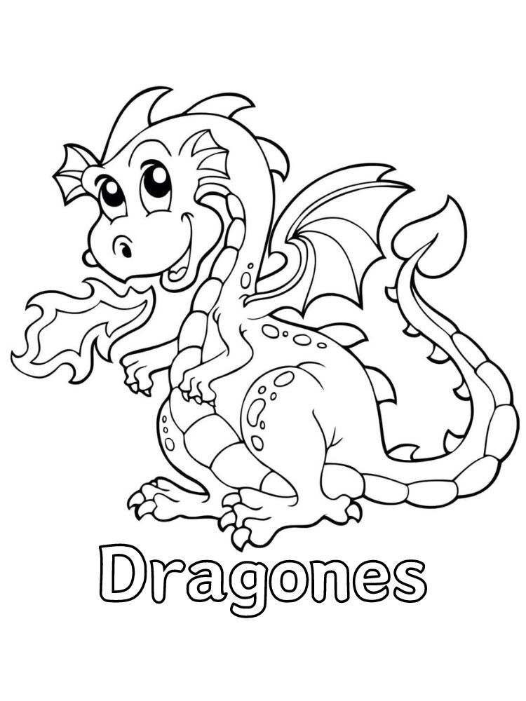 Dibujos para colorear e imprimir Dragons