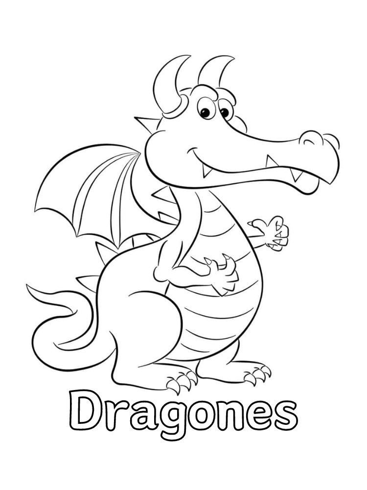 Dibujos para colorear e imprimir Dragons