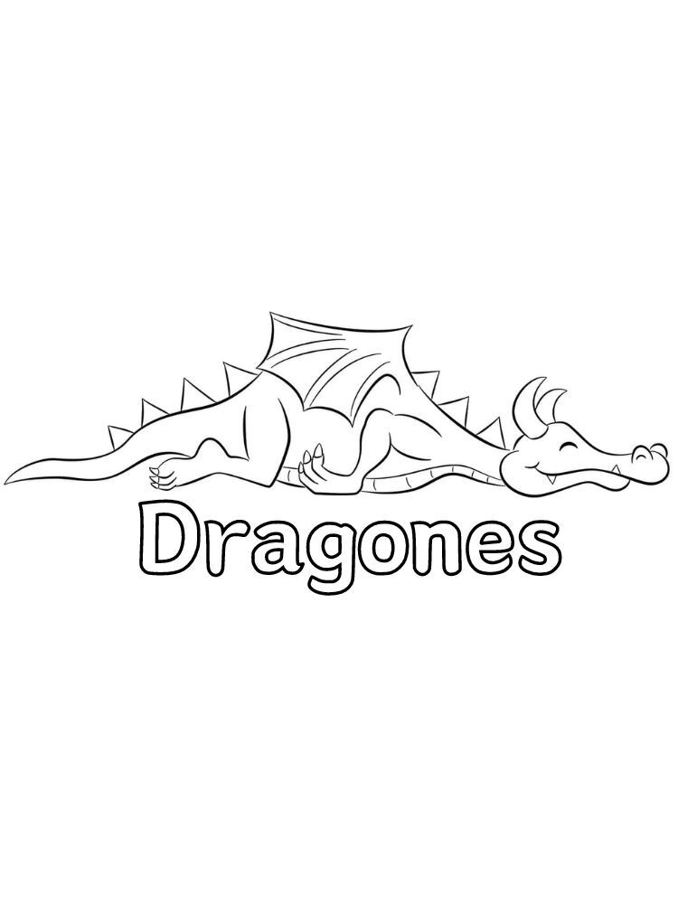 Dibujos para colorear e imprimir Dragons